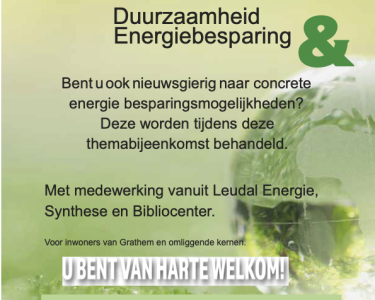 Themabijeenkomst Duurzaamheid & Energiebesparing
