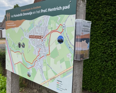 Het Puinebrökommetje en het Prof. Hentrich pad nu een route