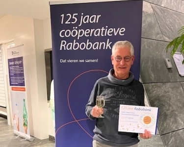 Cheque Rabobank voor Grathem in beeld